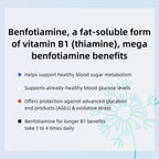 Benfotiamine 600mg Plus 20mg Vitamin B1 | 120 Veggie Capsules | Made in USA | 3rd Party Tested | Fat Soluble Vitamin B1 Thiamine Supplement | Non-GMO | Gluten Free