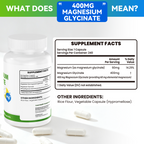 Magnesium Glycinate  – 240 Capsules – High Absorption Magnesium Supplement  – Gentle on Stomach – Made in USA