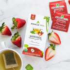 Organic Moringa Tea - Strawberry - Caffeine-Free Herbal Tea